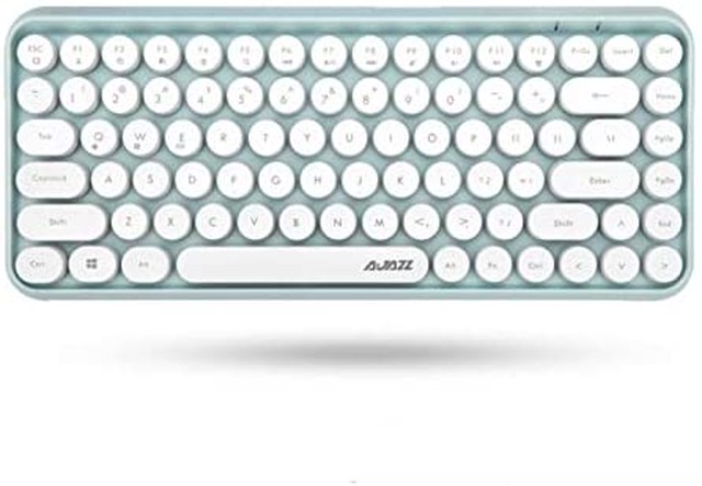 Jpcs Ajazz ブルートゥース タブレット用キーボード かわいい レディースキーボード ワイヤレスキーボード コンパクトキーボード 軽量 Bluetooth キーボード タイプライター 英語配列 ミントグリーン Az Japan Classic Store