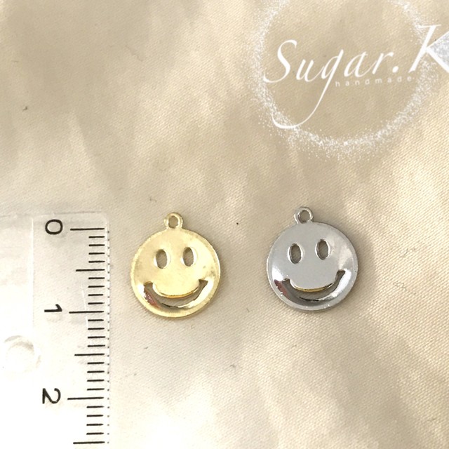 スマイルパーツ 5個セット アクセサリーパーツ ニコちゃん Sugar77