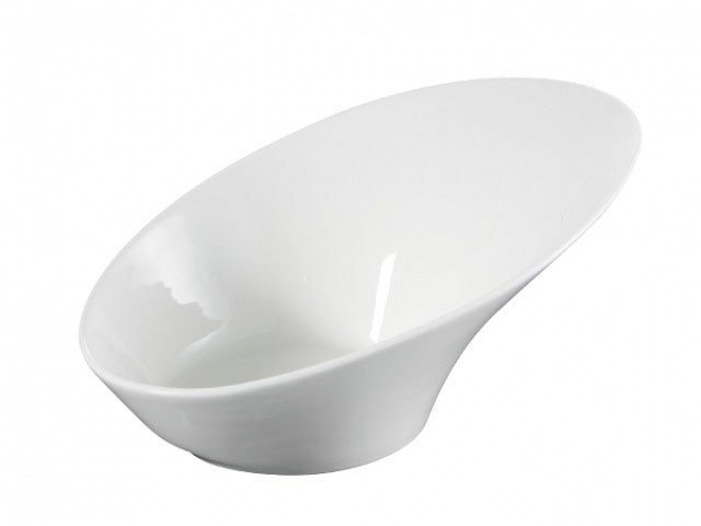 2枚セット 白い食器 オシャレボール小 スラント皿 お家ランチ カフェ 白磁 ポーセラーツにも セレクトショップ Salon Cocomi
