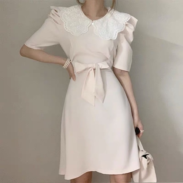 waist ribbon dress