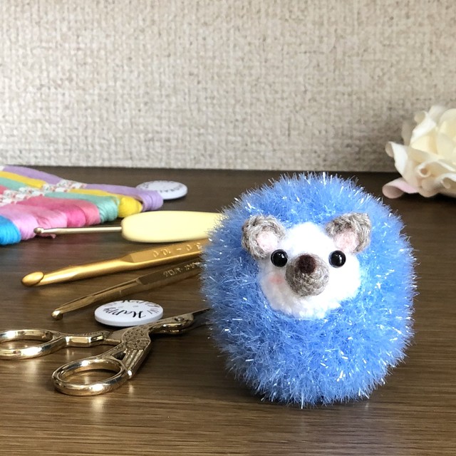 はりねずみ ピンクッション キラキラかわいい ハリネズミ 編みぐるみ Le Herisson リ エリソン はりねずみ ピンクッション キラキラかわいい ハリネズミ 編みぐるみ Le Herisson リ エリソン