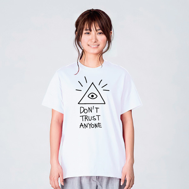 フリーメイソン プロビデンスの目 Tシャツ メンズ レディース 半袖 ゆったり かわいい トップス 白 30代 40代 ペアルック プレゼント 大きいサイズ 綿100 160 S M L Xl デザインtシャツ通販サイトのshortplate ショートプレート