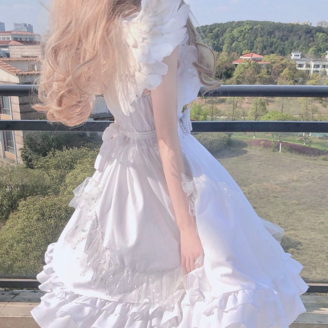 A 409 妖精 プリンセス ゴスロリ ロリータ メイド エレガント ワンピース 少女ドレス かわいい ハロウィン コスプレ コスチューム イベント 送料無料 Coacosplay