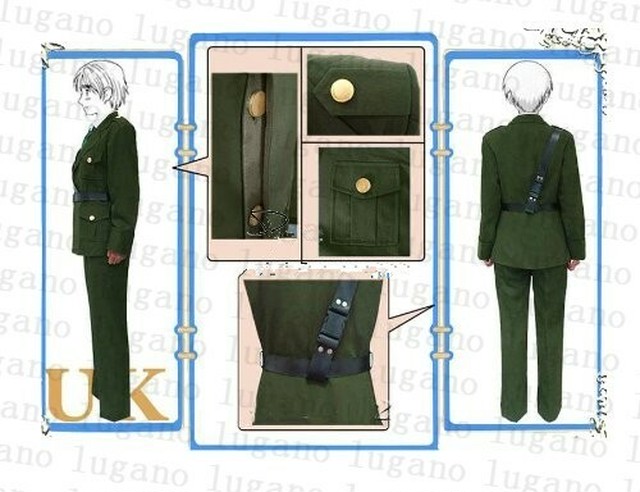 K3163 ヘタリア イギリス軍服 風 コスプレ衣装 Cosplay コスチューム ハロウィン イベント ルガーノショップ