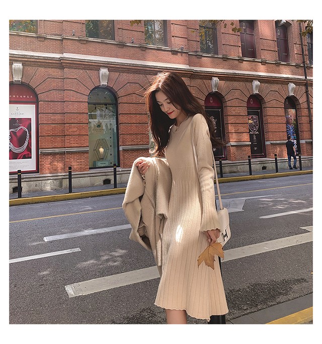 厚手 人気 綺麗系服 韓国ファッション スタイリッシュ アバンギャルド ファンアート フェアリー ワンピース 75shops