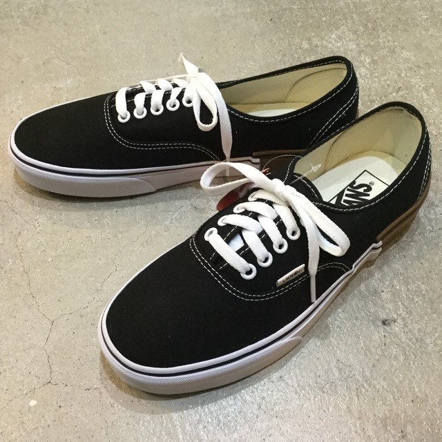 送料無料 新品 Vans オーセンティック ガムブロック 黒 26 5cm 古着