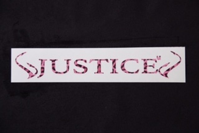 ｊｕｓｔｉｃｅオリジナルステッカー ピンクヒョウ柄 ｔｏｔａｌ ｃａｒ Shop Justice