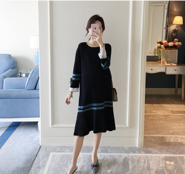 公 バーゲン 風 ニット ワンピース 妊娠 中 Hana Mochi Jp