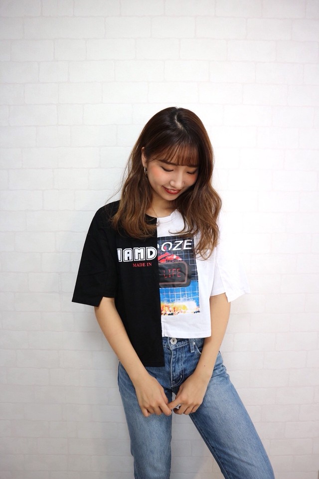 えっ 左右非対称やんtシャツ レディース Iro