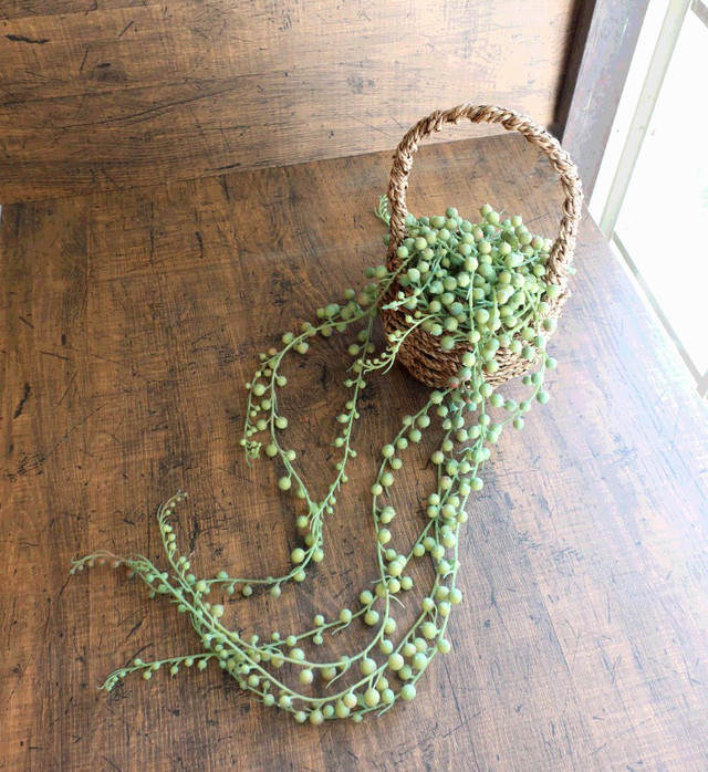グリーンネックレスバスケット フェイクプランツ 花職人工房
