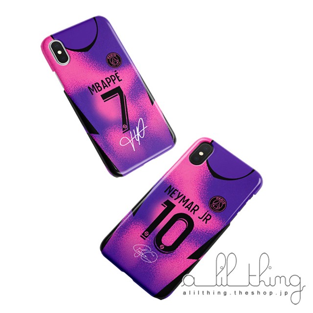 Ligue1 パリサンジェルマン 21シーズン フォースユニフォーム キリアンムバッペ ネイマール サイン入り Iphone12 Mini Iphonexr ケース Alilthing