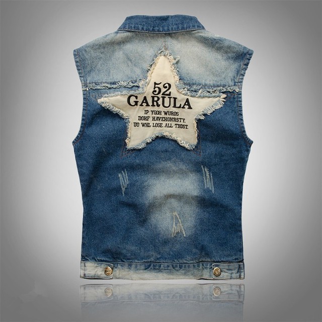 デニムベスト ジレベスト ジーベスト メンズ ベスト デニム カジュアル オシャレ かっこいい 細身 春 夏 秋 16 新作 人気品 ダメージ加工 mj1128 Bikewear