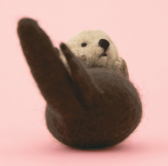 羊毛フェルトで作るほのぼの動物シリーズ ラッコのマスコット手作りキット ウェルカムドール ぬいぐるみ 自由研究 さくだゆうこ先生デザイン フェルト手芸 Hm F441 545 幸せデリバリー リングピローなどの結婚式アイテム 手芸用品の通販