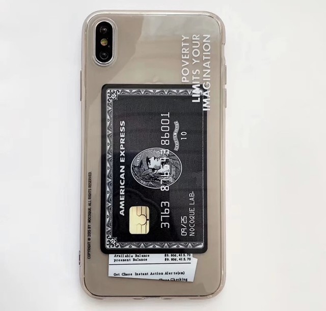 Parody Amex Centurion Card Iphone Case センチュリオンカード パロディiphoneケース Nanako Wolford ナナコ ウォルフォード