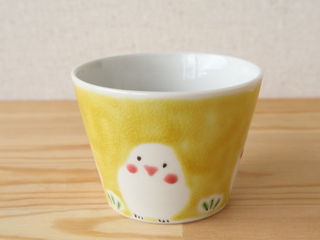 白文鳥さんとインコさん そばちょこ