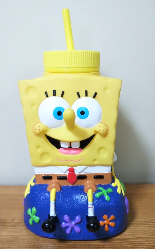 Sponge Bob Juice Container スポンジ ボブ ジュース コンテナー ジュースボトル ニコロデオン ユニバーサルスタジオ Linus Blanket
