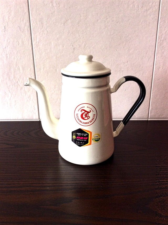 昭和レトロ 月兎印 藤井商店時代 コーヒーポット レトロ雑貨 チェリッシュ