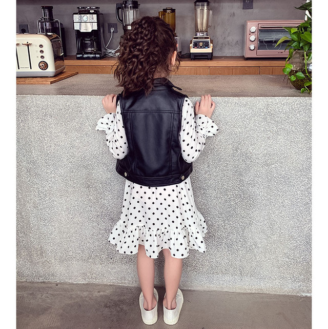 ワンピース 長袖 ボウタイ リボン ドット 水玉 切り替え ギャザー 裾切り替え ギャザー レトロ 白 秋 春 子供 キッズ こども服 女の子 女児 Syk491 Berceau Select Shop ベルソー セレクトショップ キッズ 親子ペアetc