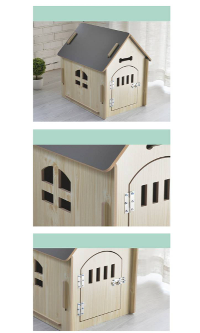 かわいい犬小屋 木で組立てる犬小屋トビラ付き 4つのカラーから選べる ワンちゃんハウス Diyする犬小屋 ワンちゃん用セレクトショップワンワンダフル