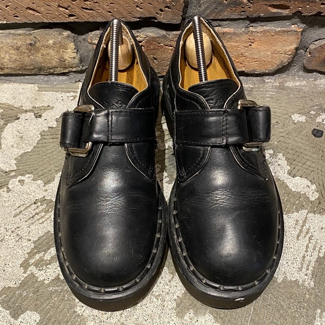 マーチン 英国製 Dr Martens ストラップシューズ 黒 Slut Albatross Vintage
