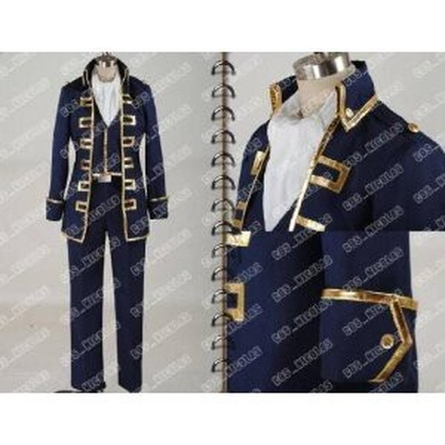 K1714 銀魂 真選組 隊服 近藤勲 土方十四郎 沖田総悟 紺色 風 コスプレ衣装 Cosplay コスチューム ハロウィン イベント ルガーノショップ