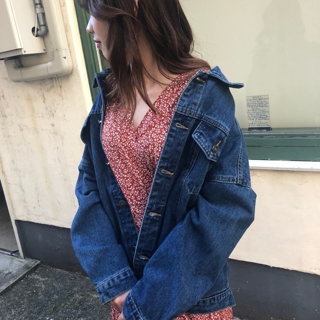 Oversize Denim Jk 肩落とし 韓国 韓国ファッション 韓国ファッション通販 Andynextjapan