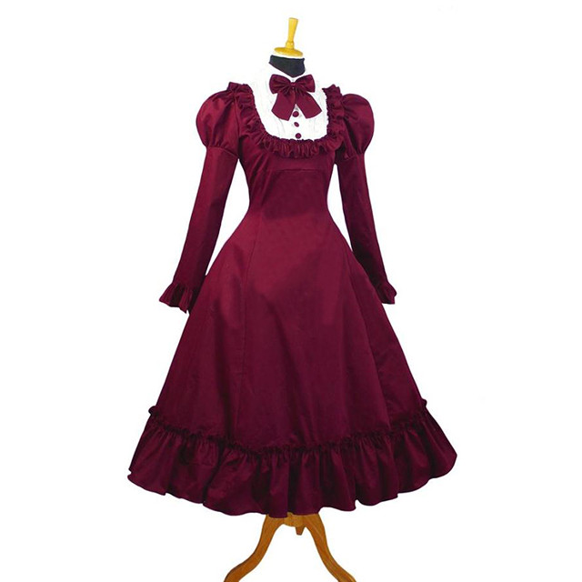 受注生産 中世風 舞台衣装 舞台 衣装 ステージ 演奏会 貴族 中世 ワンピース ロココ調 ヴィクトリア調 赤 白 T001 Haln0214 胡蝶の夢 舞台衣装 ゴスロリ 専門店