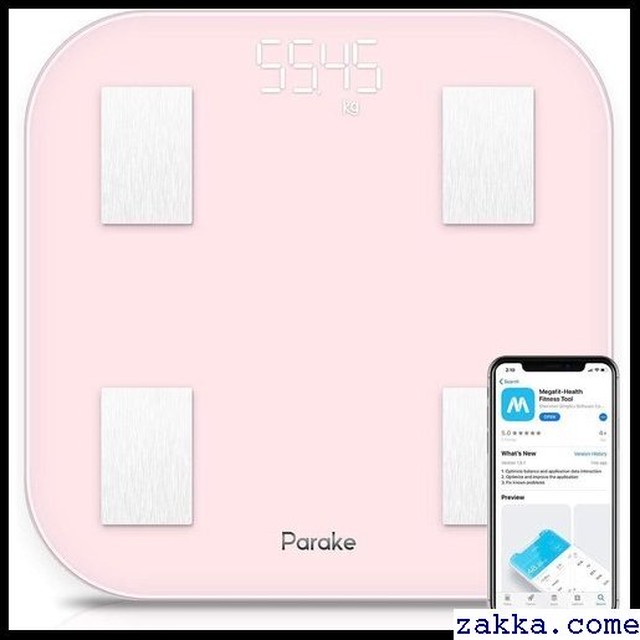 体重計 ピンク Iphone Androidアプリで健康管理 体脂肪計 体脂肪率 骨格筋 筋肉量 推定骨量 体脂水分 Bmiなど測定可能 スマホ連動 Bluetooth 体組成計 441 Kkk