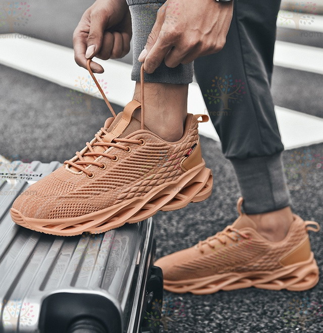 メンズシューズ 通気性 キャンバスメッシュ スニーカー 27cm カジュアル スポーツ 春 夏 靴 K 372 ブラウン Dreamroom Base