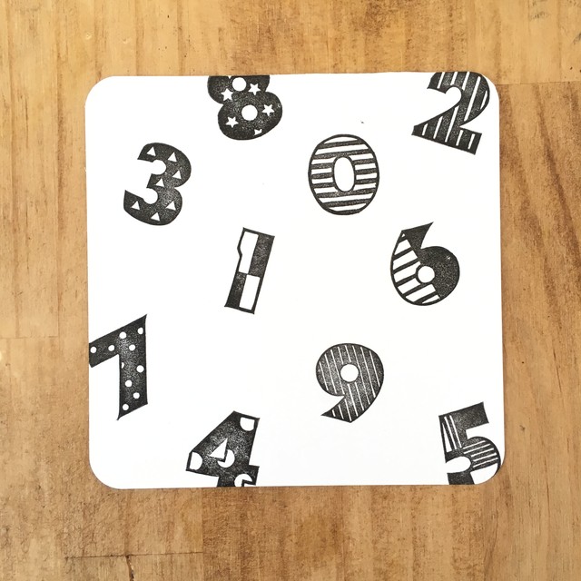 いろいろデザイン 数字の消しゴムはんこ ただのやまもと文具店
