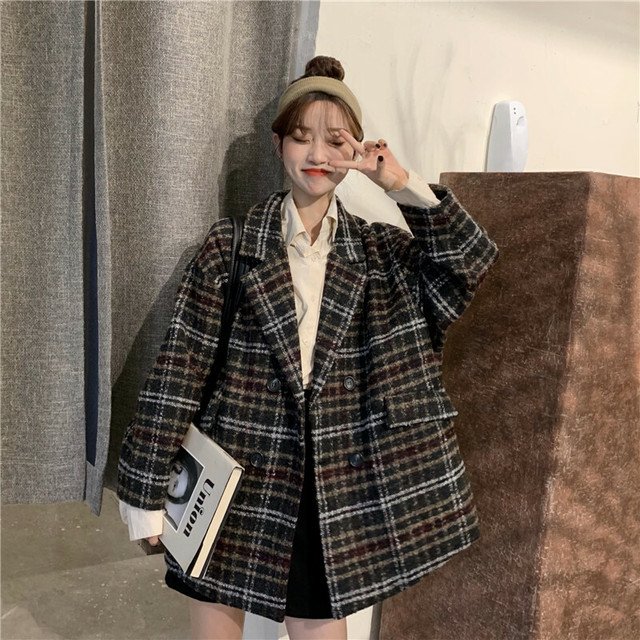 レディース コート Pコート アウター 長袖 ショート丈 ミドル丈 チェック柄 大人カジュアル Ncho