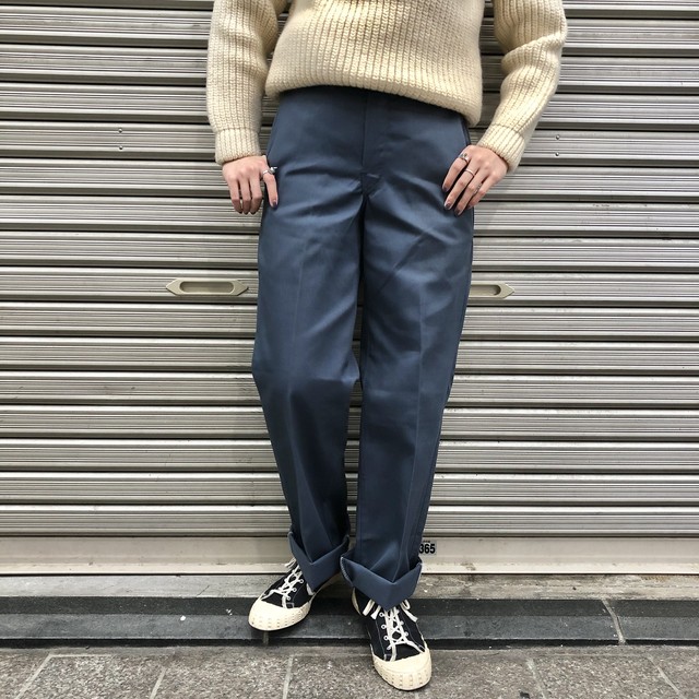 くすみぶるー Usa製 Dickies ディッキーズ ワークパンツ 青 高円寺古着 Slat Albatross Vintage