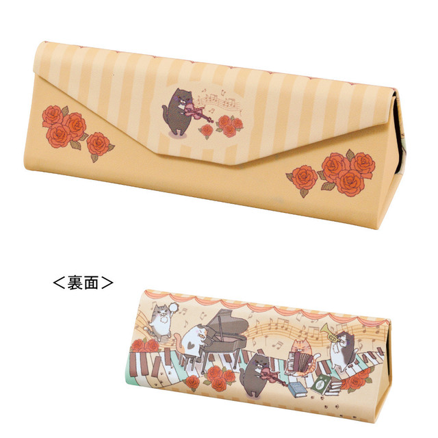 猫メガネケース 折りたためるメガネケースにゃんこ 全2種類 マスノヤ衣料品店 マスノヤ猫雑貨店