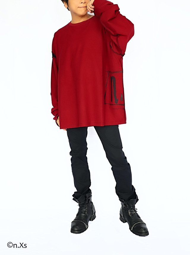 アウトロック・ロングスリーブT シャツ RED