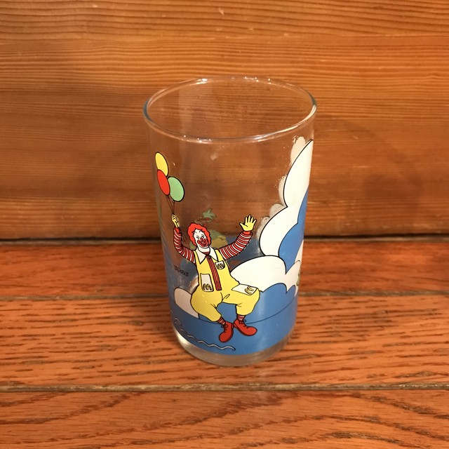 マクドナルド ヴィンテージグラス レトロなガラスのコップ Honey Antique ヴィンテージ アメリカン雑貨 アンティーク アメトイ インテリア小物 ミールトイのお店