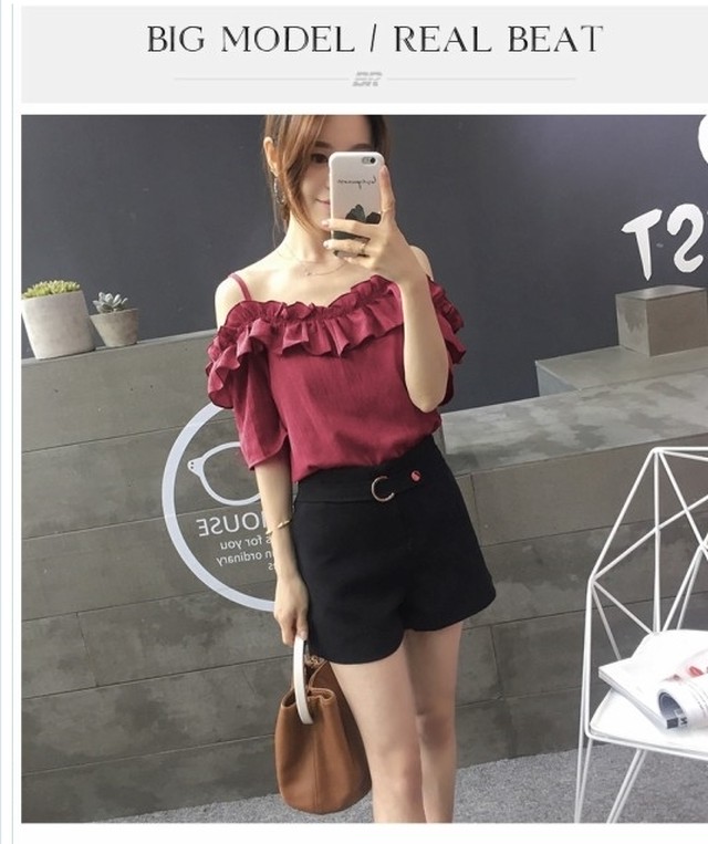 大人カジュアル レディース 春服 フリル 肩出し トップス 白 夏服 かわいい レディース カジュアル 春服 おしゃれ 春 夏 ファッション ブ Basecamp49