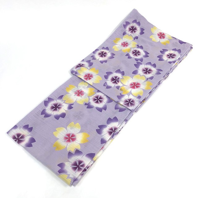 浴衣 レディース ゆかた おしゃれ Vivisienne ブランド浴衣 パープル 花柄 セール お買い得品 着物 和装 和服 夏物 花火大会 夏祭り 送料無料 Yukata Kimonoroman Yukiya