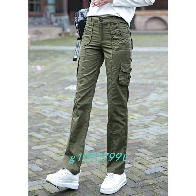 カーゴパンツ レディース 3color ワークパンツ ミリタリー スキニー カジュアル 春夏 5441 Lagy 韓国ファッション レディース メンズ 通販のお店