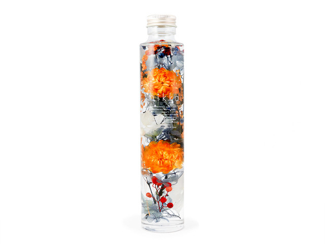 Hikkaハーバリウム スリムボトル オレンジ Hikka