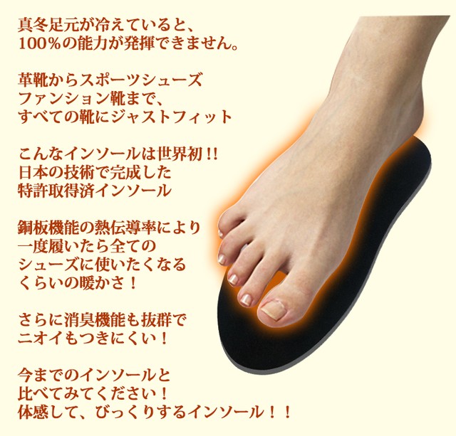 日本製 暖熱 冬用 中敷き ウインターインソール あったかい フリーサイズ 暖熱 消臭 除菌 クッション効果 衝撃吸収 暖かい あったか 中敷き 靴底 レディース メンズ ブーツ パンプス スニーカー 長靴 男女兼用 冷え性 暖熱構造 特許取得 可愛いcoverでナイスcover Awesome