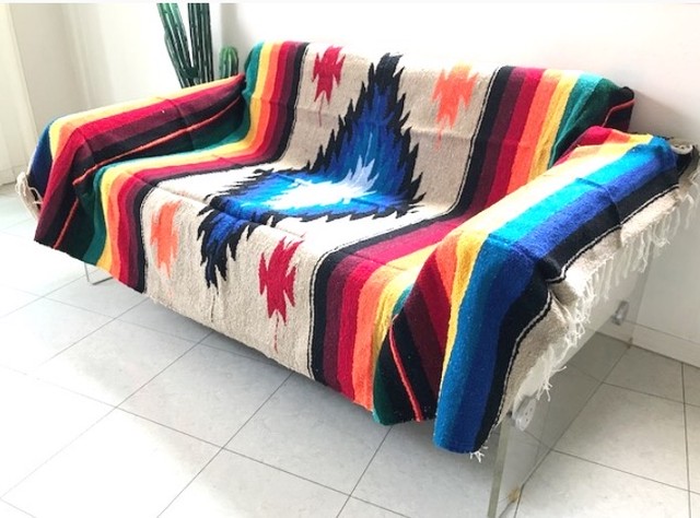 Mexican Rug Blanket メキシカンラグブランケット ダイアモンドデザイン Links