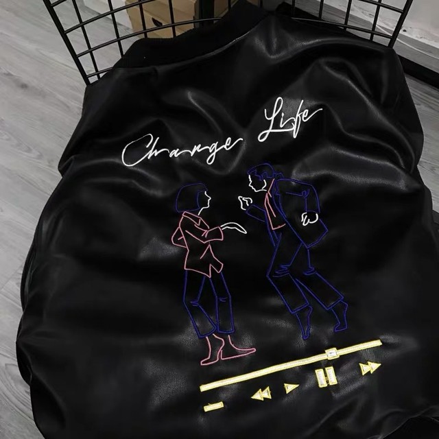 unisex leather jacket