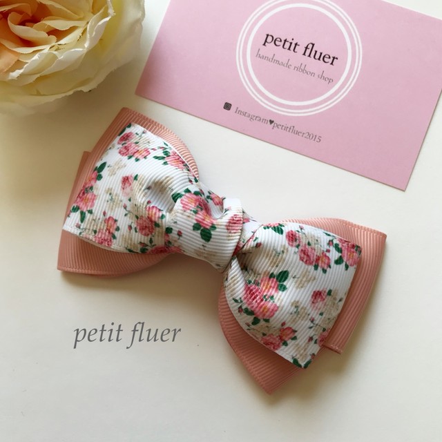 あざと可愛い 小花柄 バレッタ Accessory Shop Petit Fluer