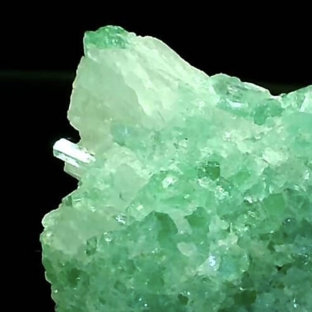 優しいグリーンの煌びやかな結晶の数々 エメラルドクラスター パキスタンchitral Valley 鉱山産 Stella鉱物館