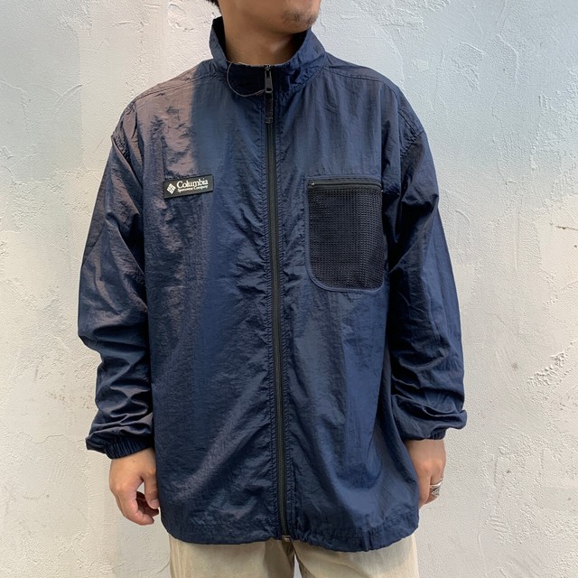 コロンビアパッカブルジャケット 90 S Old Columbia ナイロン パッカブル ジャケット ネイビー L Slut Albatross Vintage