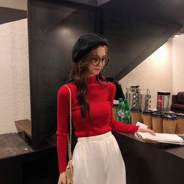 送料無料 選べる9カラー リブニット タートルネック 韓国ファッション レディース トップス 長袖 シンプル Dtc レディースファッション通販 Mask エムエーエスケー 大人可愛い韓国ファッション