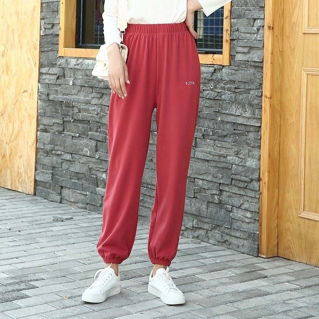 即納 ピーチ起毛 ジャージ スウェットパンツ 裏起毛 ジョガーパンツ ウエストゴム ダンス スポーツ 部屋着 ルームウェア レディース パンツ ボトムス 黒 ブラック グレー Ns 0716 Daily Closet