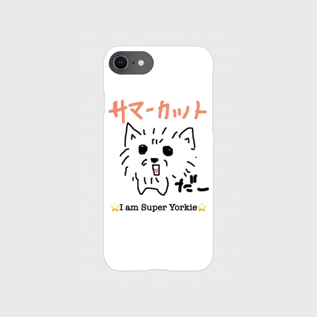 ヨークシャーテリア イラスト サマーカット Iphoneケース Tony Dog Zakka ハンドメイド犬服と雑貨のお店