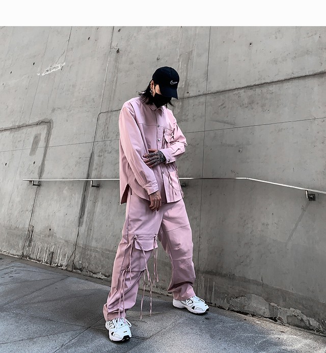 Korea スプリングルーズシャツ ロング ピンク ストリート 春物 春夏秋冬 オルチャン K Pop アイドル 宝塚 オルチャンファッション 韓国ドラマ 韓国服 Kpop帽子 Kpop雑誌 Bts Niziu Twice Blackpink コリアン コリア 明洞 2a J9 Korea