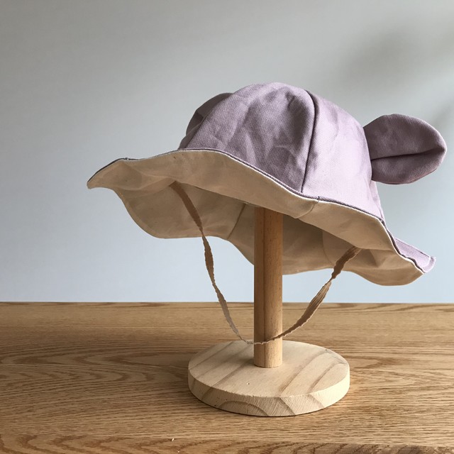 フレンチオックスのくまみみチューリップハット モーヴ Hanamalco